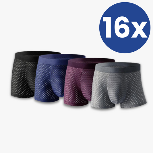 Sada 16 boxerek (4x červené, 4x modré, 4x šedé, 4x černé)